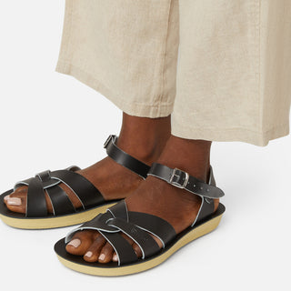 Swimmer Black Womens Sandal - Women's Black Sandals - Salt-Water Sandals EU