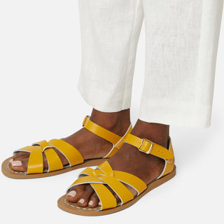 Original Senffarbene Damensandale - Gelbe Damensandalen - Salt-Water Sandals EU