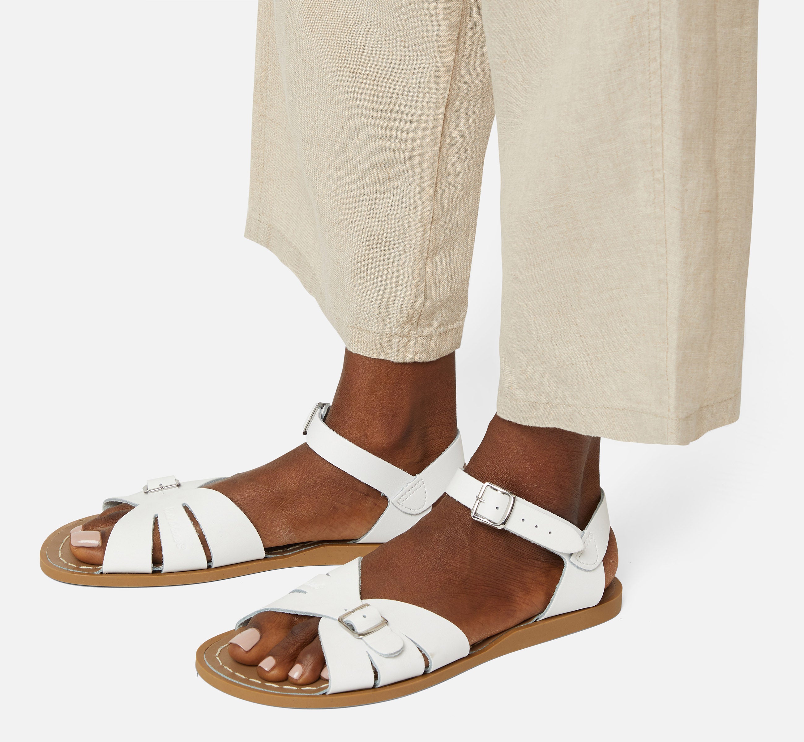 Classic White Womens Sandal - Salt-Water Sandals EU