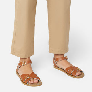 Classic Hellbraune Kindersandale - Classic - Salt-Water Sandals EU