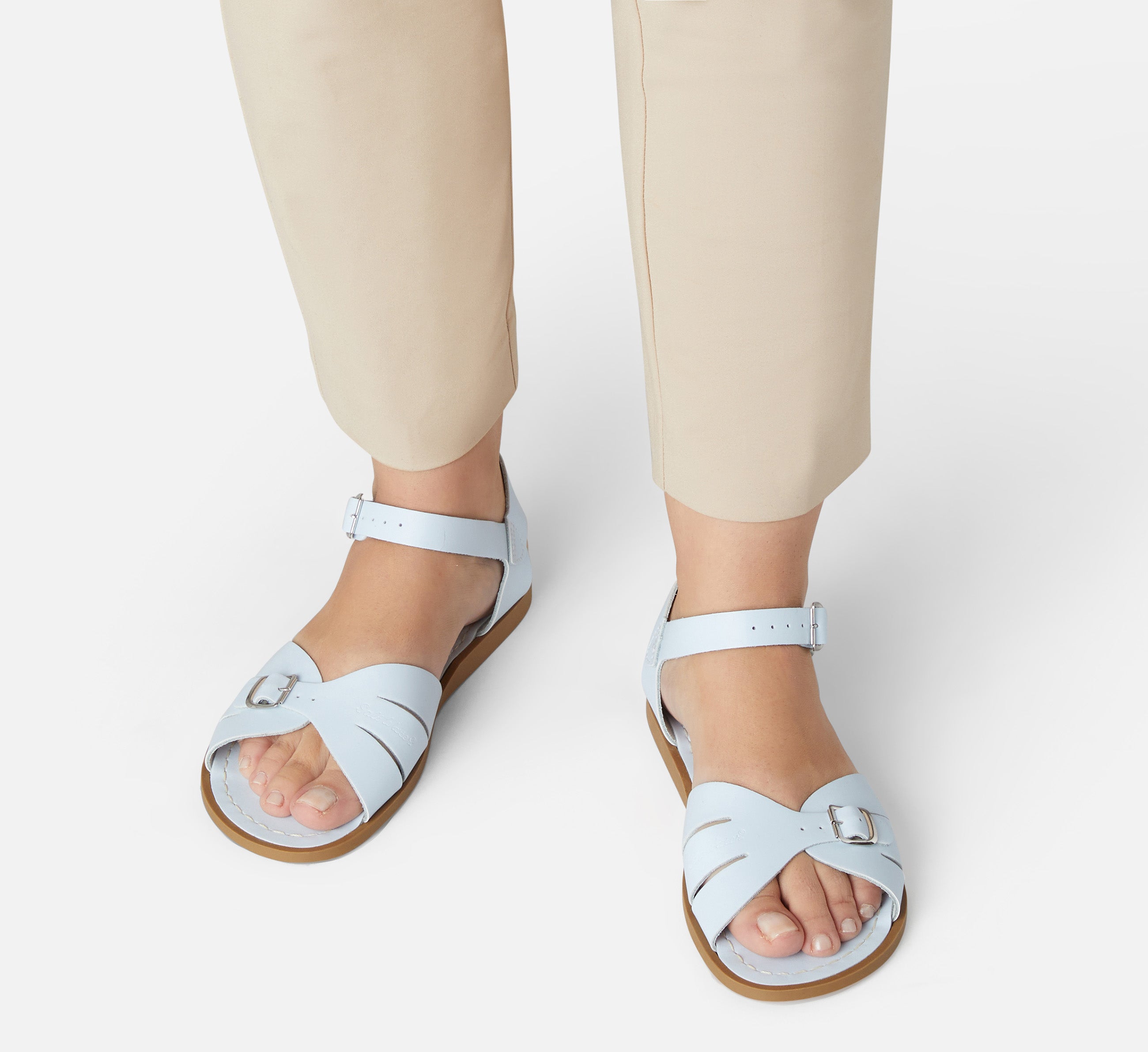 Classic Light Blue Womens Sandal - Salt-Water Sandals EU