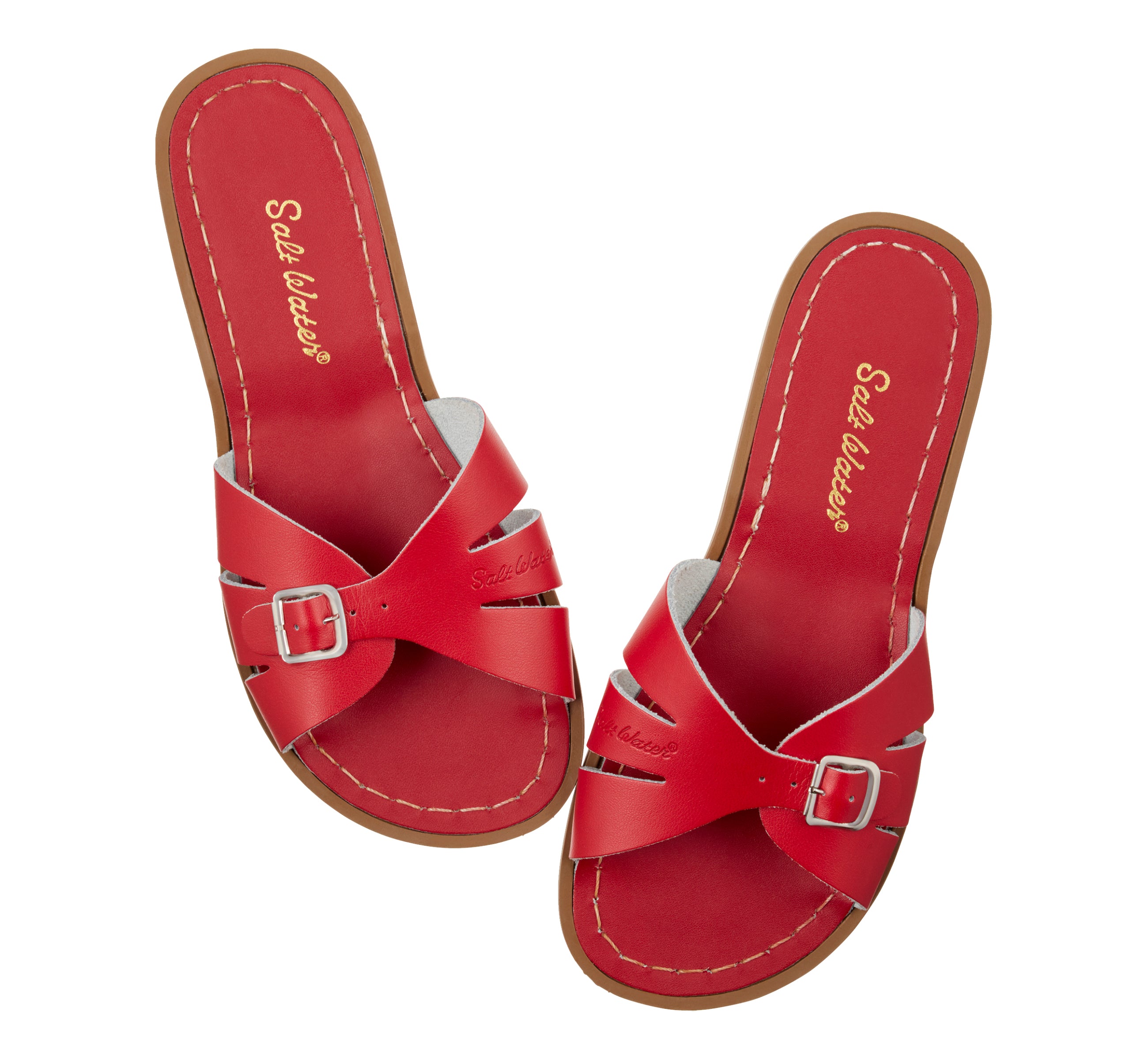 Classic Slide Red Womens Sandal - Salt-Water Sandals EU
