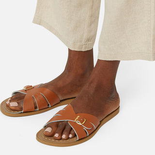 Classic Slide Tan Womens Sandal