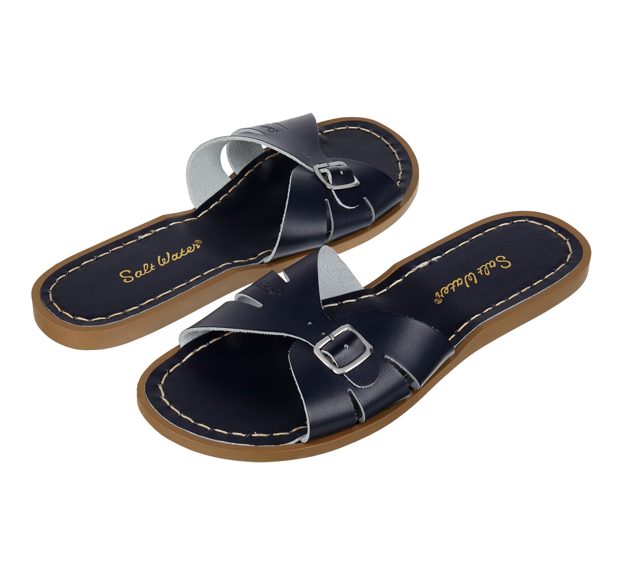 Classic Slide Navy Damen-Sandale