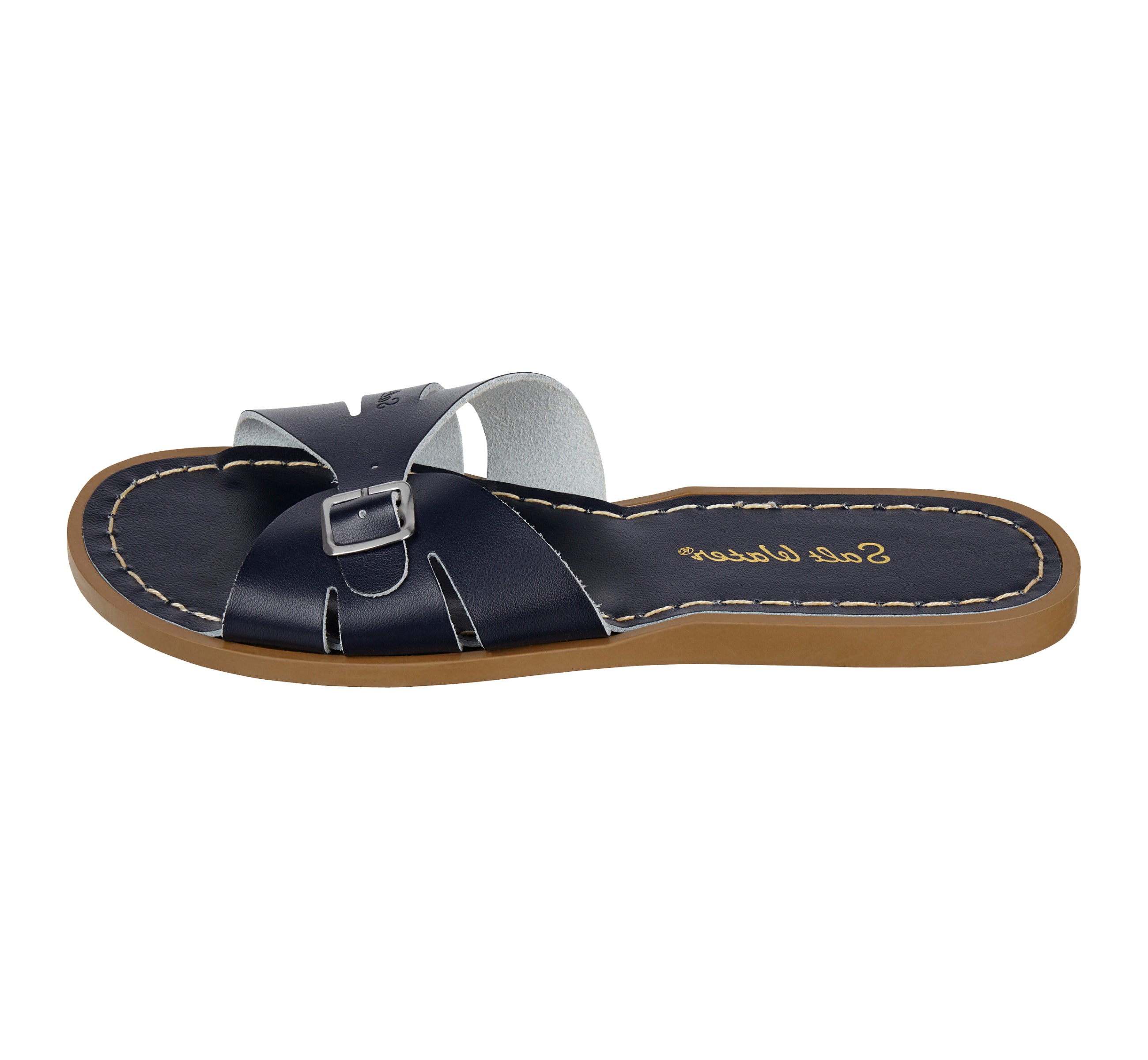 Classic Slide Navy Womens Sandal - Salt-Water Sandals EU