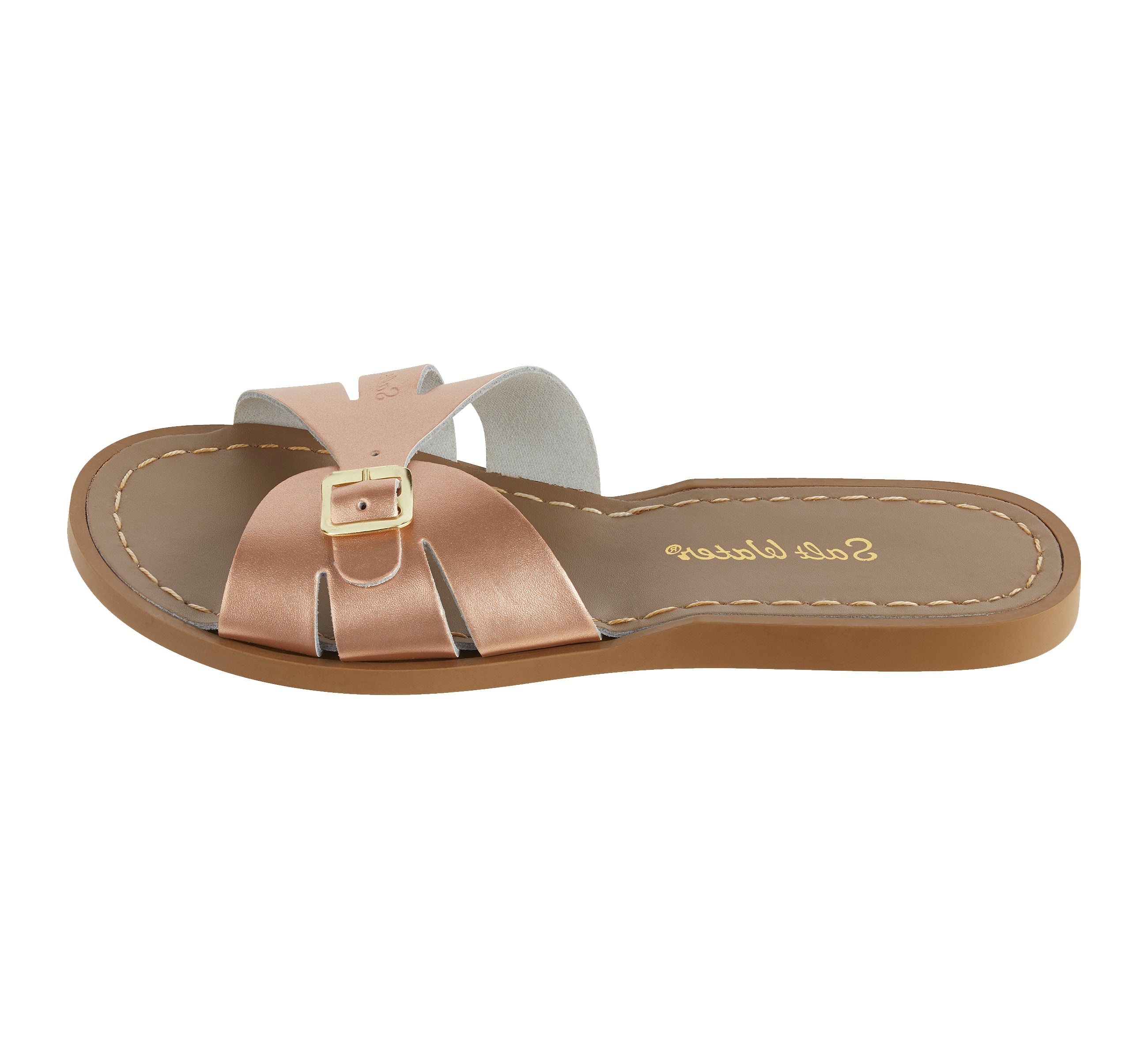 Classic Slide Sandale Für Damen In Roségold - Salt-Water Sandals EU
