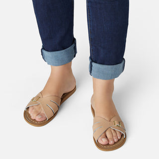 Classic Slide Latte Womens Sandal - Women's Slider Sandals - Salt-Water Sandals EU