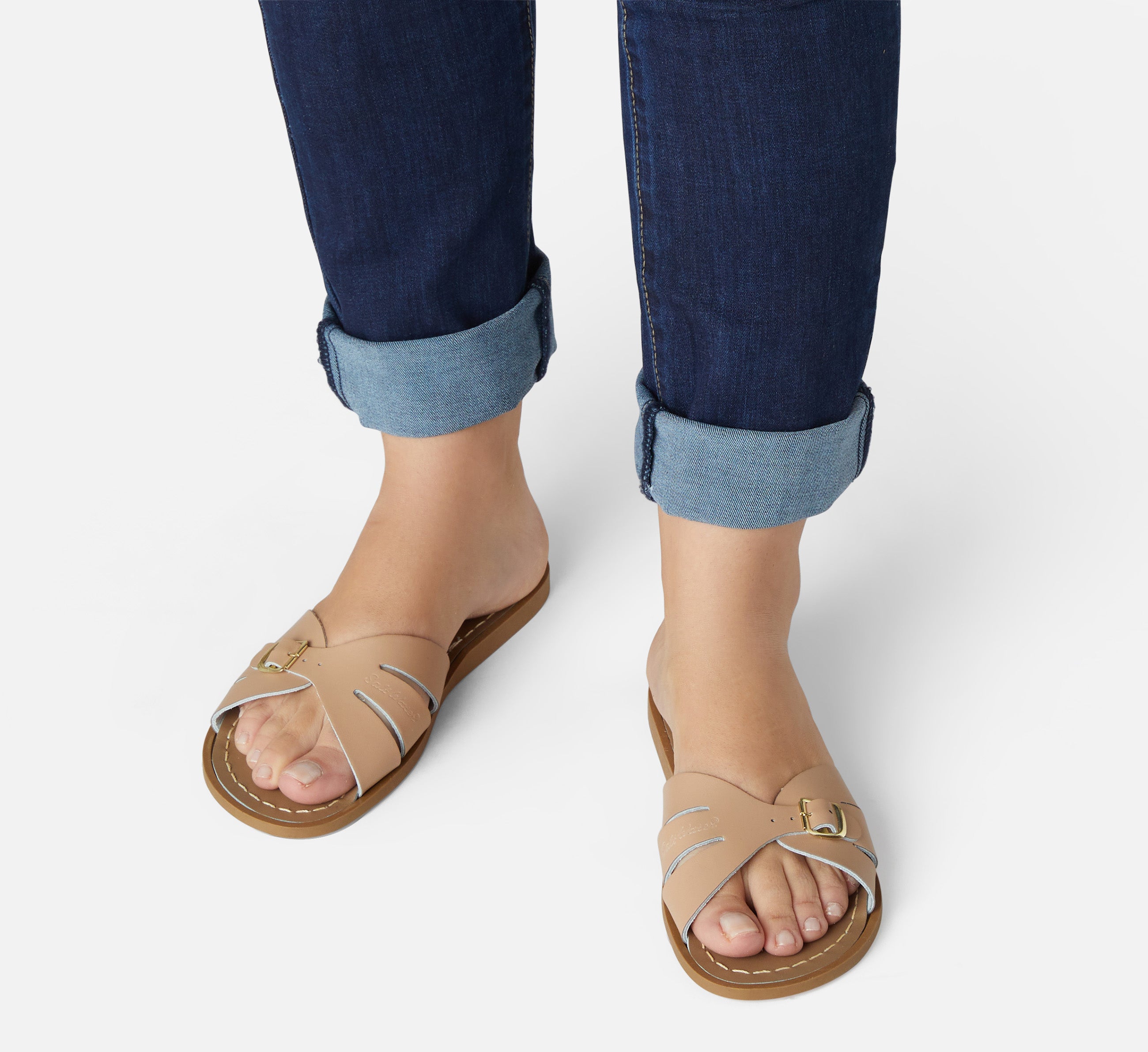 Classic Slide Latte Womens Sandal - Salt-Water Sandals EU