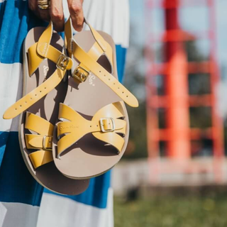 Boardwalk Mustard Womens Sandal - Women's Narrow Fit Sandals - Salt-Water Sandals EU