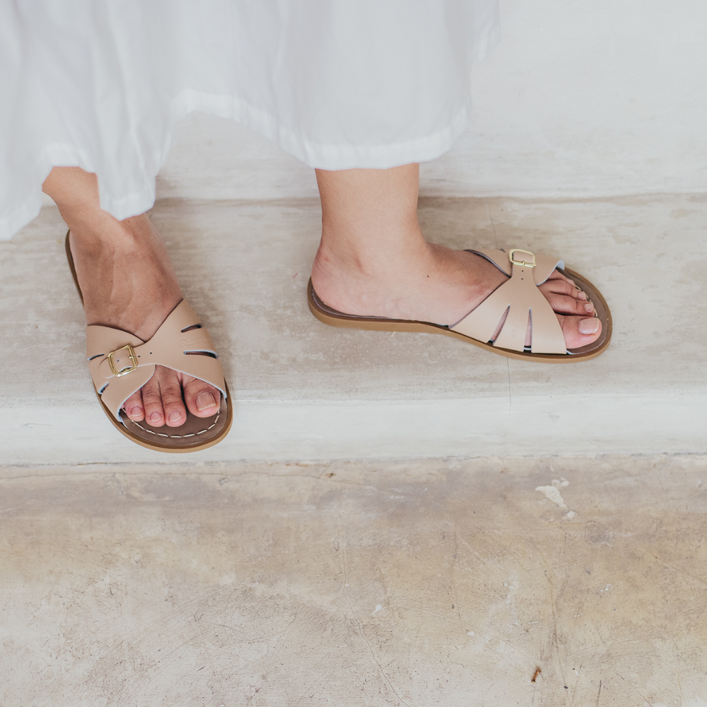 Classic Slide Latte Womens Sandal - Salt-Water Sandals EU