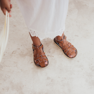 Sandales enfants fisherman tan Shark - Enfants Enfant Sandales - Salt-Water Sandals EU