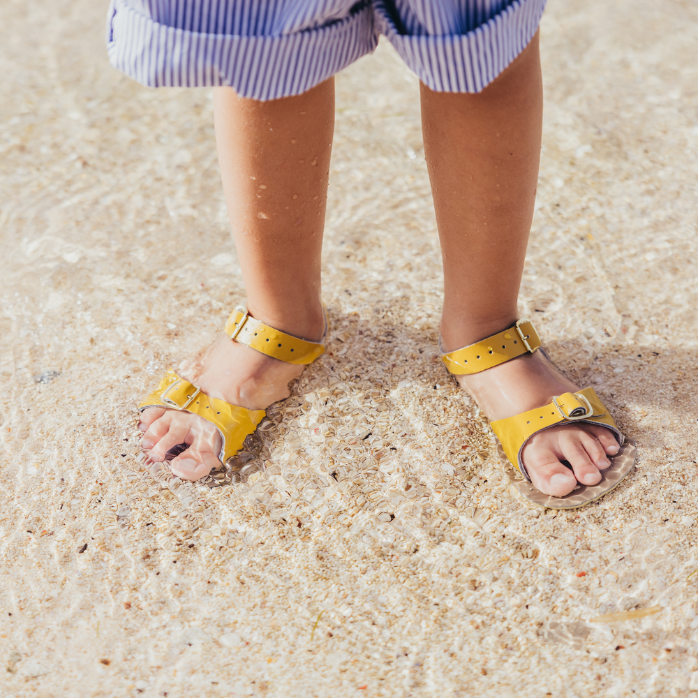 Sandales enfants jaune moutarde Surfer - Salt-Water Sandals EU